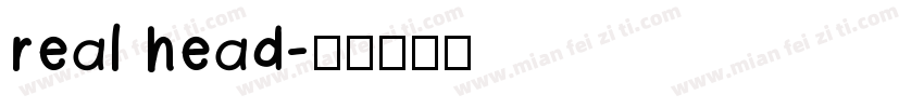 real head字体转换